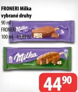 Partner Maloobchodní síť Froneri milka vybrané druhy nabídka