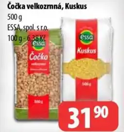 Partner Maloobchodní síť ESSA Čočka velkozrnná, kuskus nabídka