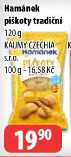 Partner Maloobchodní síť Hamánek piškoty tradiční nabídka