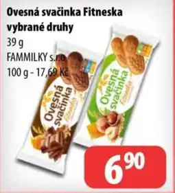 Partner Maloobchodní síť Ovesná svačinka fitneska vybrané druhy nabídka