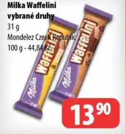 Partner Maloobchodní síť MILKA Waffelini vybrané druhy nabídka
