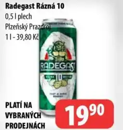 Partner Maloobchodní síť RADEGAST Rázná 10 nabídka