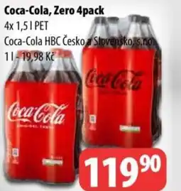Partner Maloobchodní síť Coca-cola, zero 4pack nabídka
