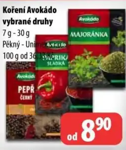 Partner Maloobchodní síť Koření avokádo vybrané druhy nabídka
