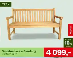 Asko 3místná lavice Bandung nabídka
