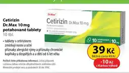 Dr. Max Cetirizin Dr.Max potahované tablety nabídka