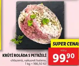 Lidl KRŮTÍ ROLÁDA S PETRŽELÍ, 600 g nabídka