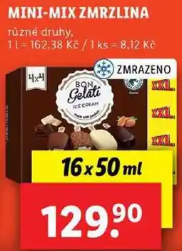 Lidl MINI-MIX ZMRZLINA, 16x 50 ml nabídka