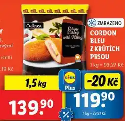 Lidl CORDON BLEU Z KRŮTÍCH PRSOU, 1,5 kg nabídka