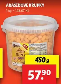 Lidl ARAŠÍDOVÉ KŘUPKY, 450 g nabídka