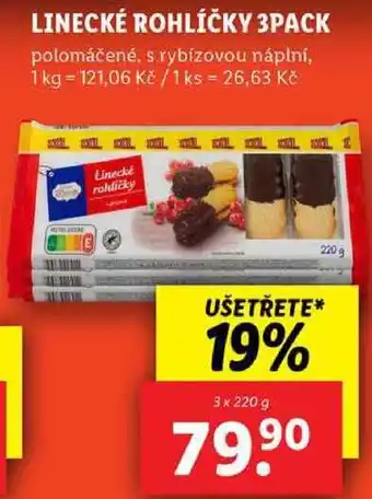 Lidl LINECKÉ ROHLÍČKY 3PACK, 3x 220 g nabídka