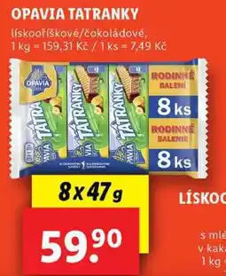 Lidl OPAVIA TATRANKY, 8x 47 g nabídka