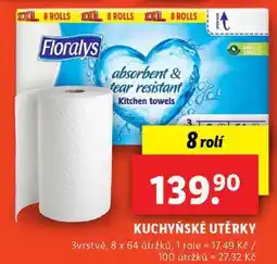 Lidl KUCHYŇSKÉ UTĚRKY, 8 rolí nabídka