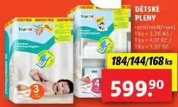 Lidl DĚTSKÉ PLENY, 184/144/168 ks nabídka