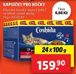 Lidl KAPSIČKY PRO KOČKY, 24x 100 g nabídka