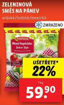 Lidl ZELENINOVÁ SMĚS NA PÁNEV, 1 kg nabídka