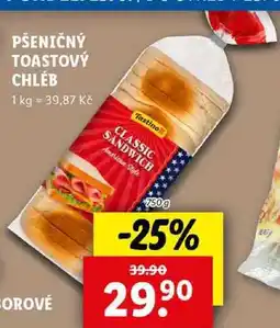 Lidl PŠENIČNÝ TOASTOVÝ CHLÉB, 750 g nabídka