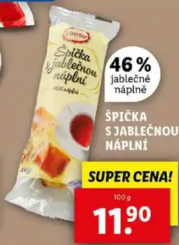 Lidl ŠPIČKA S JABLEČNOU NÁPLNÍ, 100 g nabídka