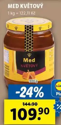 Lidl MED KVĚTOVÝ, 900 g nabídka