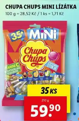 Lidl CHUPA CHUPS MINI LÍZÁTKA 35 ks, 210 g nabídka