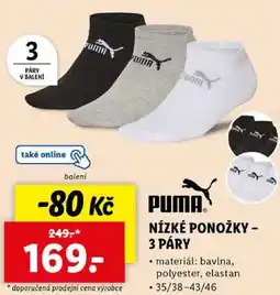 Lidl NÍZKÉ PONOŽKY - 3 PÁRY nabídka