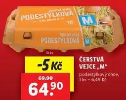 Lidl ČERSTVÁ VEJCE ,,M podestýlkový chov, 10 ks nabídka
