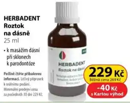 Dr. Max HERBADENT Roztok na dásně nabídka