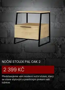 4home Noční stolek pal oak 2 nabídka
