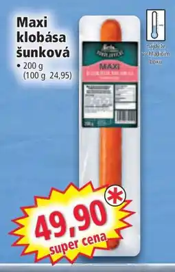 Norma Maxi klobása šunková nabídka