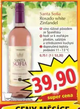 Santa Sofia Rosado white Zinfandel