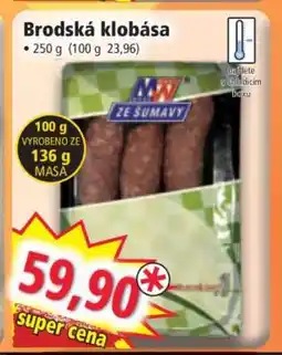 Norma Brodská klobása nabídka