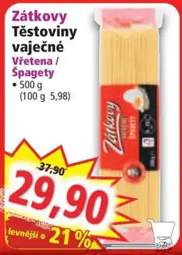 Norma Zátkovy Těstoviny vaječné nabídka