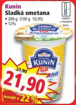 Norma Kunín Sladká smetana nabídka