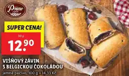 Lidl VIŠŇOVÝ ZÁVIN S BELGICKOU ČOKOLÁDOU, 90 g nabídka