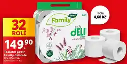Lidl Toaletní papír Family delicate, 32 rolí nabídka