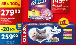 Lidl Prevital kapsičky pro kočky, 48x 100 g nabídka