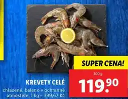 Lidl KREVETY CELÉ, 300 g nabídka