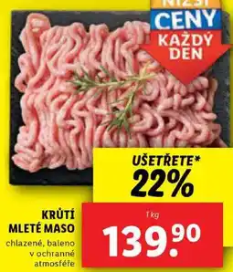 Lidl KRŮTÍ MLETÉ MASO, 1 kg nabídka