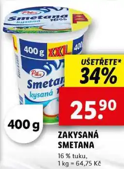 Lidl ZAKYSANÁ SMETANA, 400 g nabídka