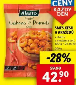 Lidl SMĚS KEŠU A ARAŠÍDŮ, 200 g nabídka