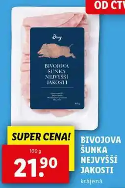 Lidl BIVOJOVA ŠUNKA NEJVYŠŠÍ JAKOSTI, 100 g nabídka