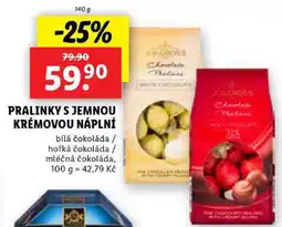 Lidl PRALINKY S JEMNOU KRÉMOVOU NÁPLNÍ, 140 g nabídka