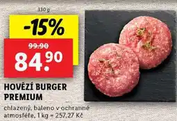 Lidl HOVĚZÍ BURGER PREMIUM, 330 g nabídka