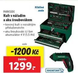 Kufr s nářadím a aku šroubovákem