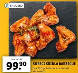 Lidl KUŘECÍ KŘÍDLA BARBECUE, cena za 1 kg nabídka