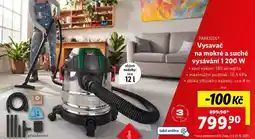 Lidl Vysavač na mokré a suché vysávání 1 200 W nabídka