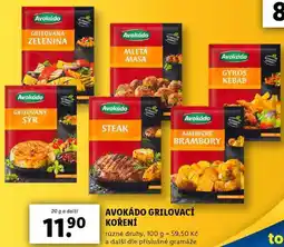 Lidl AVOKÁDO GRILOVACÍ KOŘENÍ, 20 g a další nabídka
