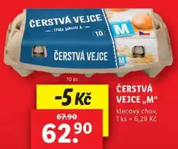 Lidl ČERSTVÁ VEJCE ,,M klecový chov, 10 ks nabídka