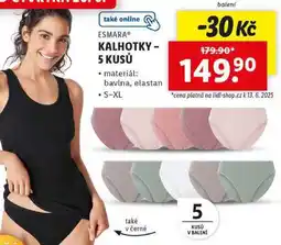 Lidl KALHOTKY - 5 KUSŮ nabídka