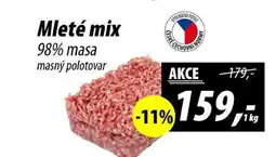 ZEMAN Mleté mix 98% masa masný polotovar, 1 kg nabídka